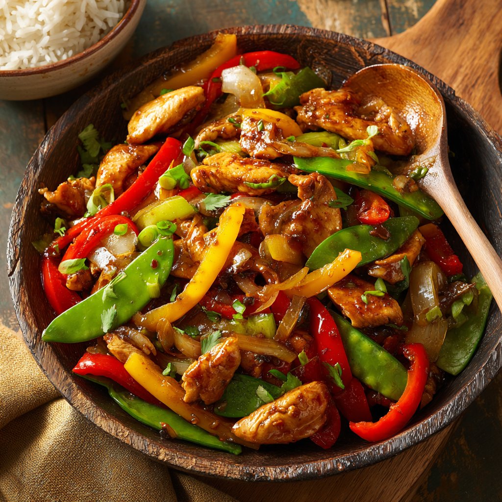 Spring Chicken and Vegetable Stir-Fry