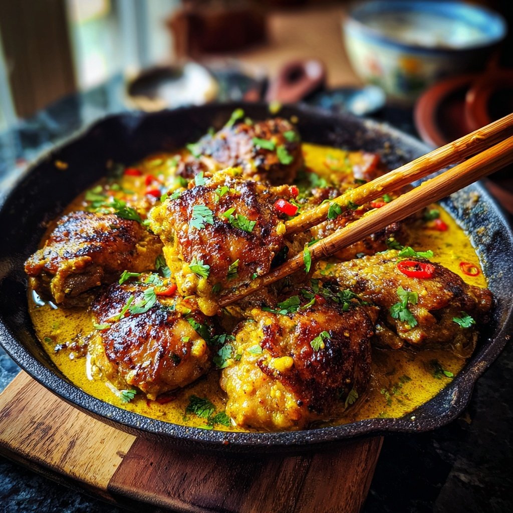 Coconut Curry Chicken Thighs