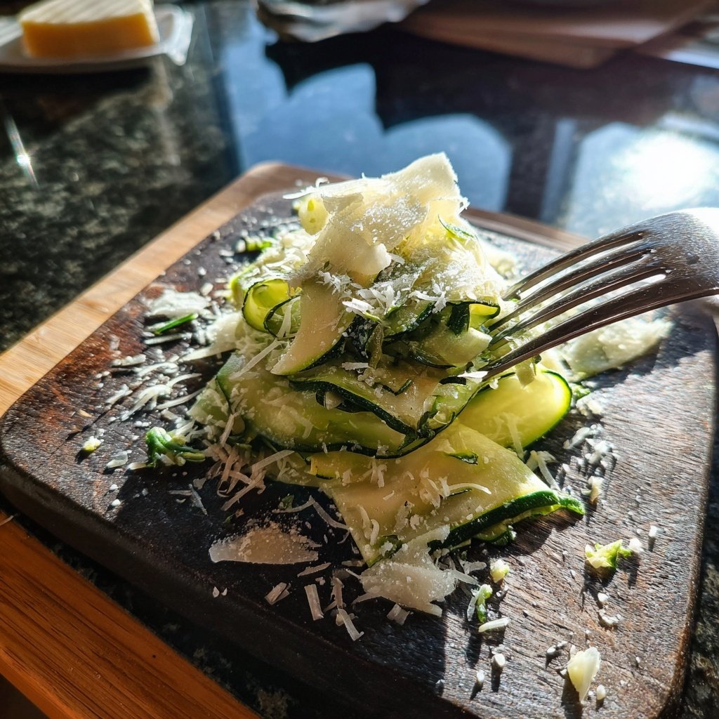 Zucchini Carpaccio with Parmesan