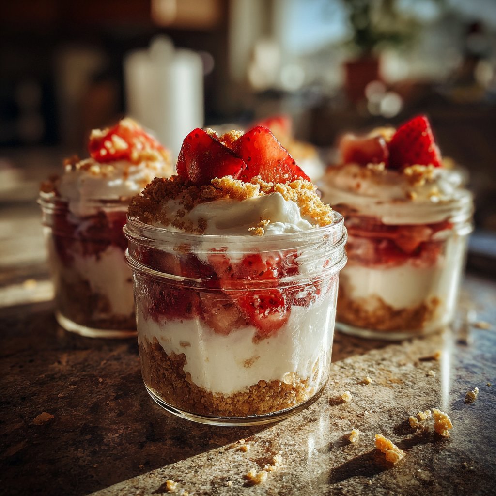 Strawberry Shortcake Yogurt Cups