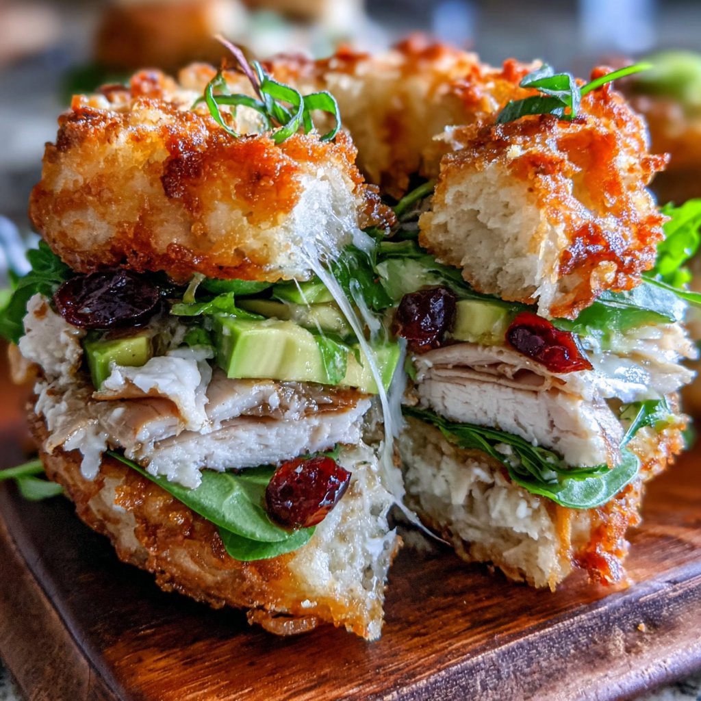 High Protein Bagel Sandwich