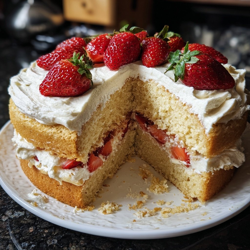 Dessert Vanilla Sponge Cake