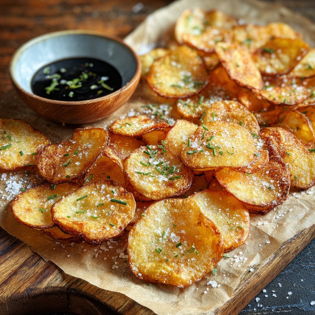 Crispy Baked Potato Chips