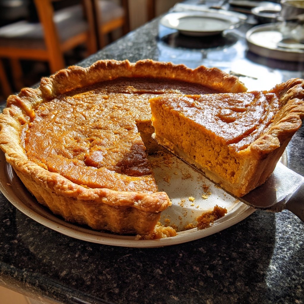 Festive Spiced Pumpkin Pie